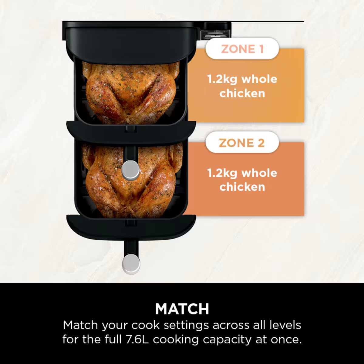 Ninja Double Stack 2-Drawer Air Fryer 7.6L ¨C SL300UK