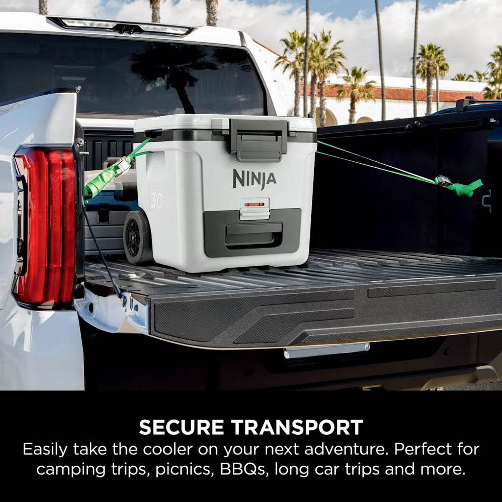Ninja FrostVault 30QT/28L Wheeled Cooler with Dry Zone, Cloud White FB230UKWH