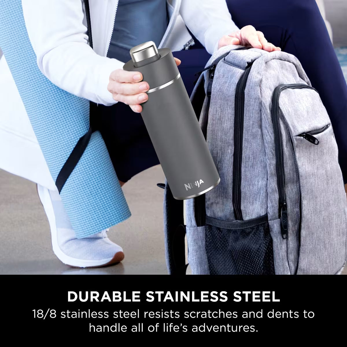 Ninja Thirsti 530 ml Travel Bottle ¨C Grey DW1801EUUKGY