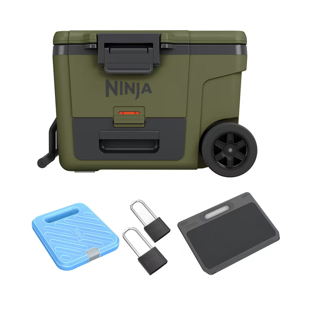 Ninja FrostVault 45QT/42L Wheeled Cooler with Dry Zone ¨C Olive FB245EUUKDBGN