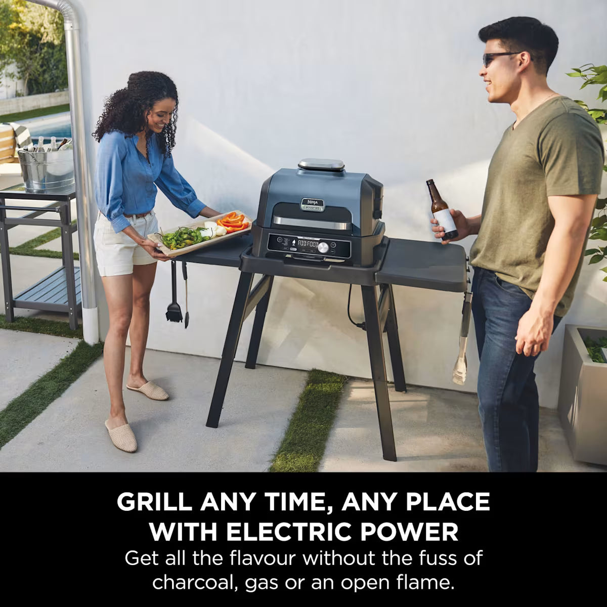 Ninja Woodfire Pro Connect XL Electric BBQ Grill & Smoker