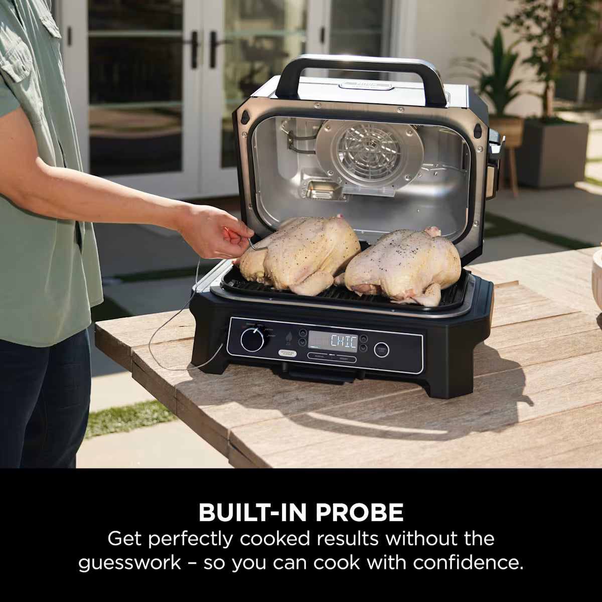 Ninja Woodfire Pro XL Electric BBQ Grill & Smoker with Stand & Cover