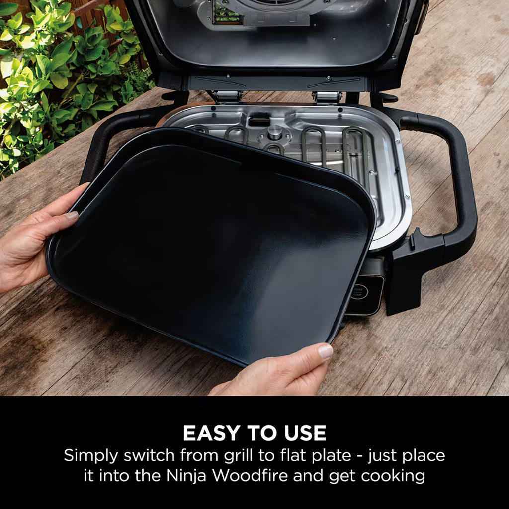 Ninja Woodfire Electric BBQ Grill Flat Plate - OG701UK