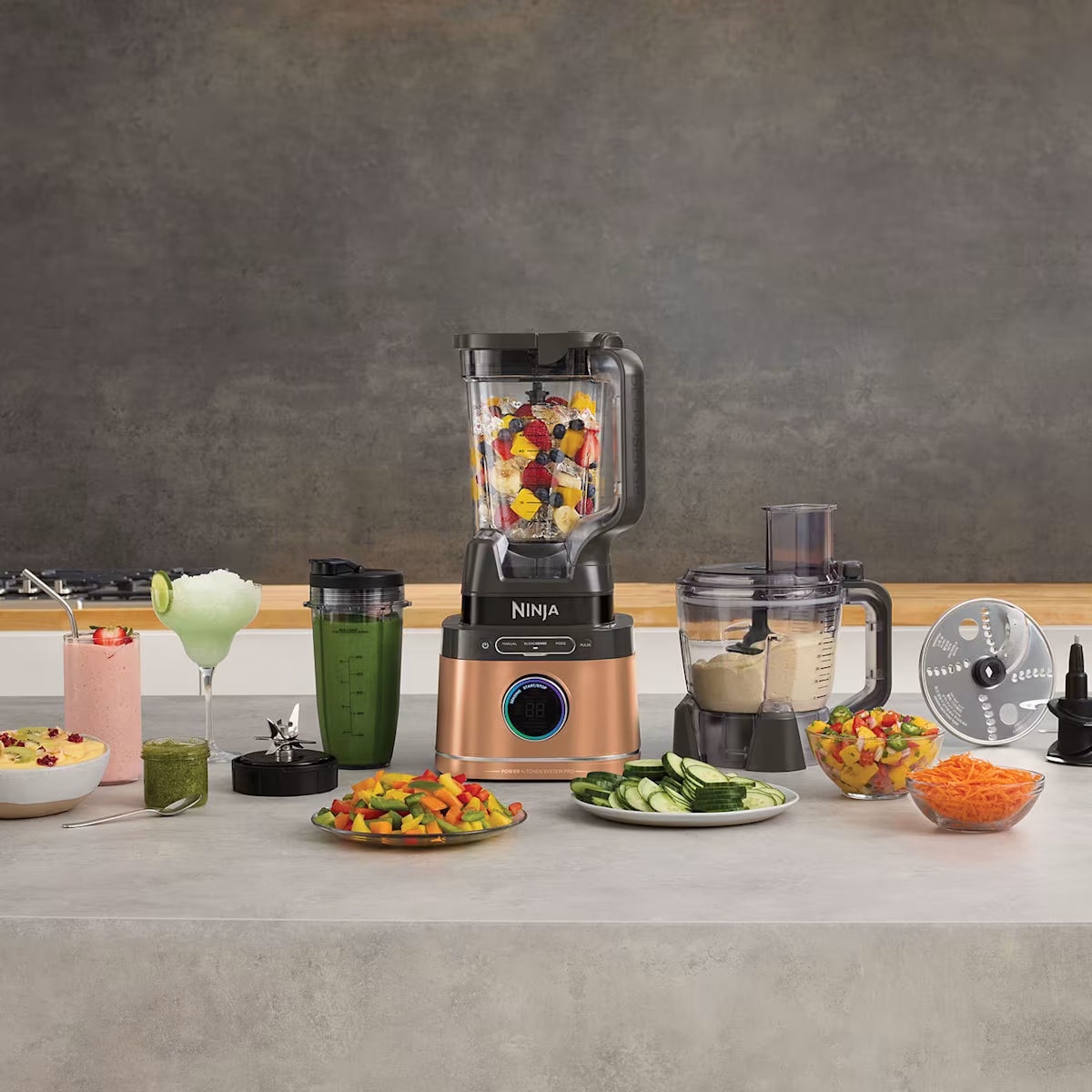 Ninja Deluxe Black & Copper Detect Power Blender & Processor Pro TB401UKDBCP