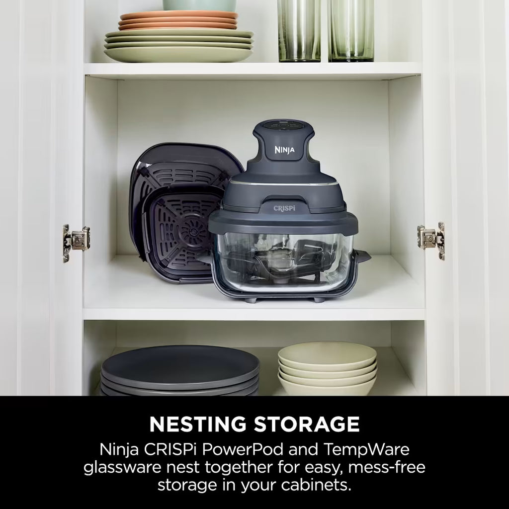 Ninja CRISPi 4-in-1 Portable Glass Air Fryer - Cyber Space FN101UKGY