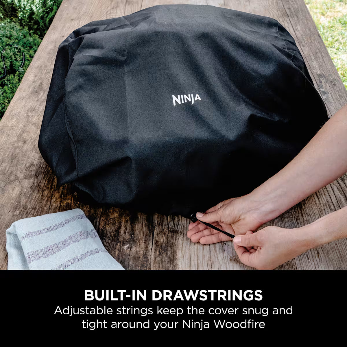 Ninja Woodfire Electric BBQ Grill Stand & Cover Bundle