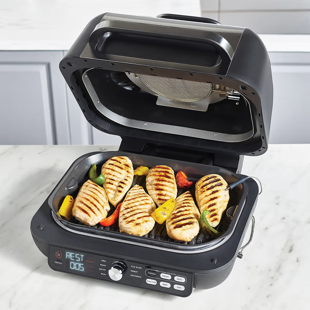 Ninja?Foodi MAX Pro Health Grill & Air Fryer Exclusive Accessory Bundle
