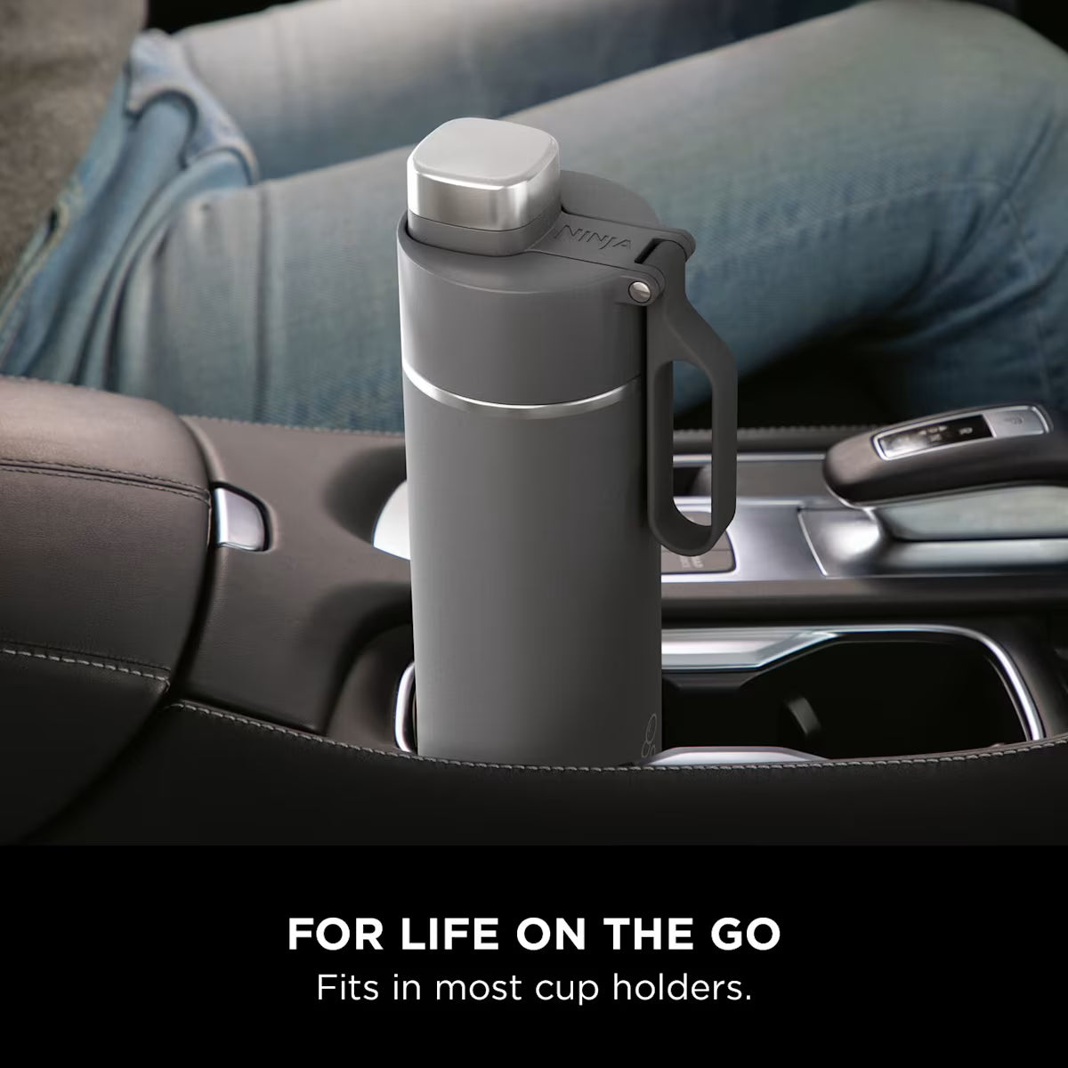 Ninja Thirsti 530 ml Travel Bottle ¨C Grey DW1801EUUKGY