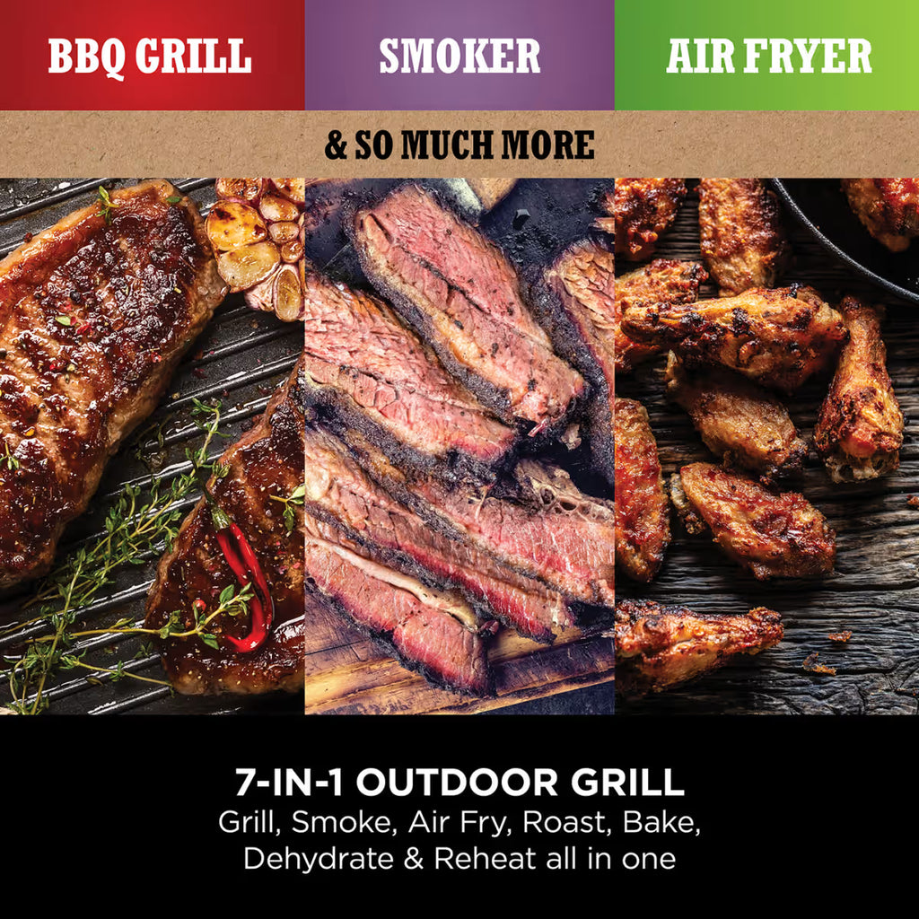 Ninja Woodfire Electric BBQ Grill & Smoker with Stand & Accessories