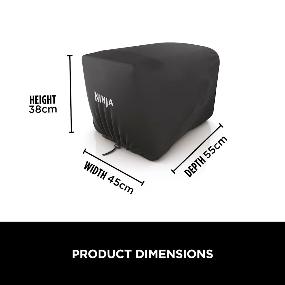 Ninja Woodfire Outdoor Oven, Artisan Pizza Maker and BBQ Smoker with Stand & Cover