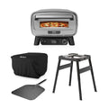 Ninja Artisan Electric Outdoor Pizza Oven & Air Fryer, Stand and Cover Bundle