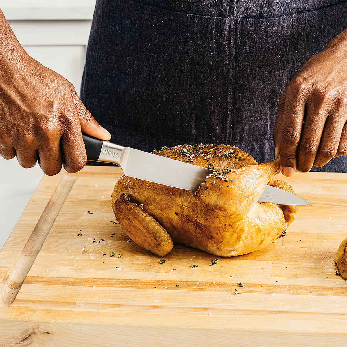 Ninja Foodi StaySharp Knife Block with Integrated Sharpener ¨C 5-Piece Set [K32005UK]