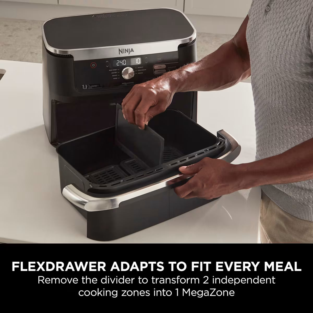 Ninja Foodi FlexDrawer Dual Air Fryer 10.4L AF500UK
