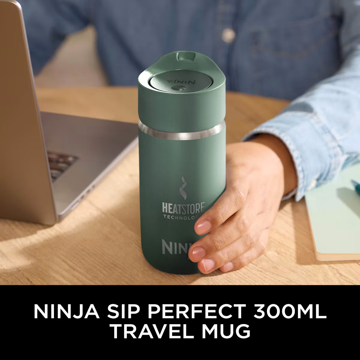 Ninja 300 ml Sip Perfect Travel Mug ¨C Green DW1203EUUKGN