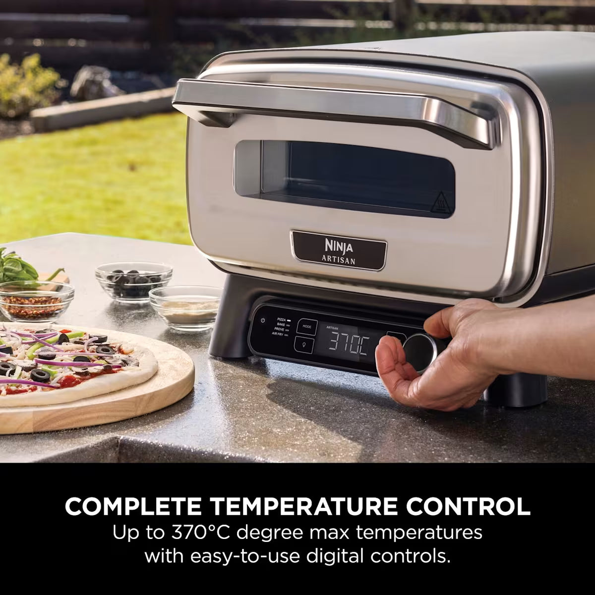 Ninja Artisan Electric Outdoor Pizza Oven & Air Fryer MO201UK