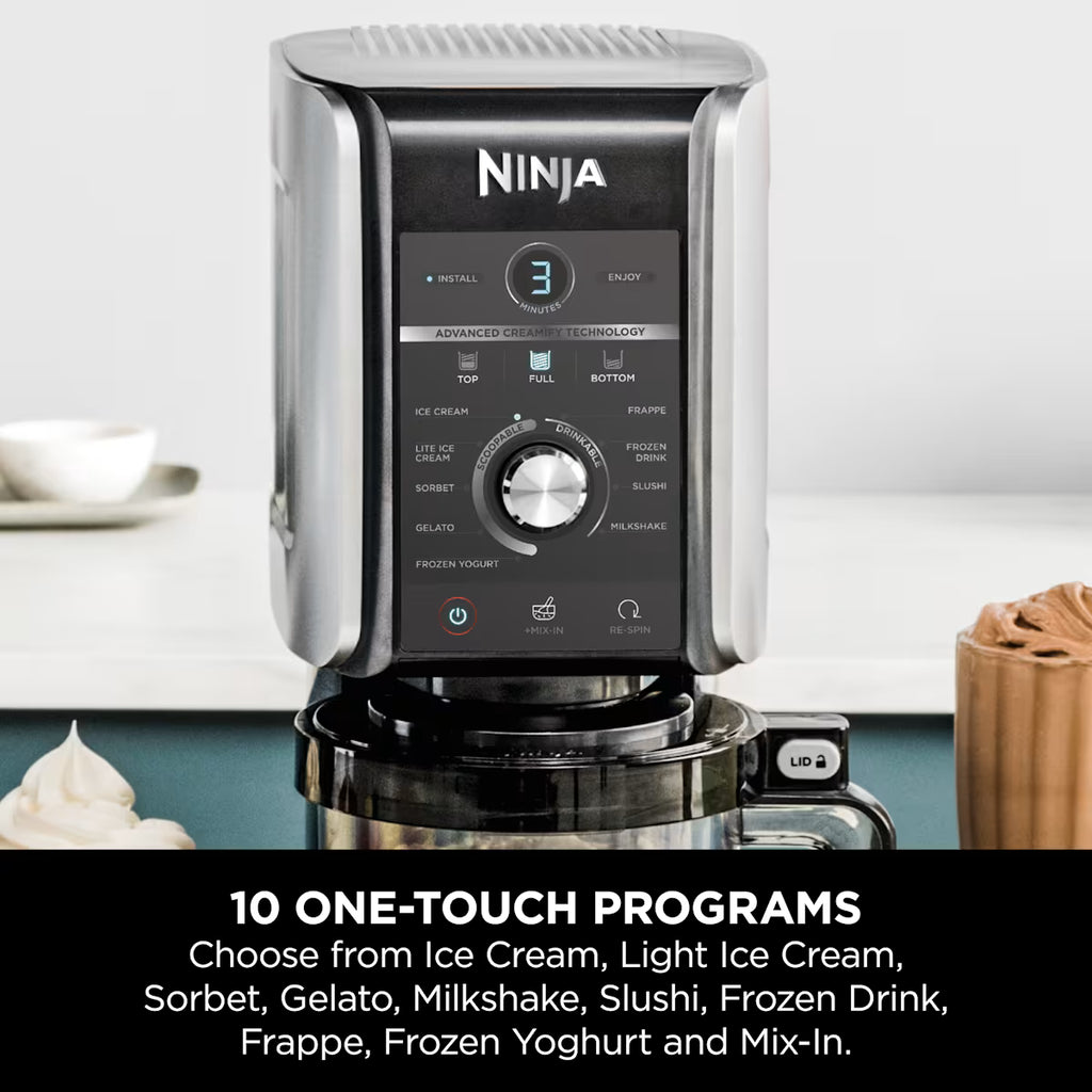 Ninja CREAMi Deluxe 10-in-1 Ice Cream and Frozen Drink Maker (5 Tub Bundle)
