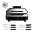 Ninja Foodi Health Grill and Steak Knives Bundle - AG551STEAK
