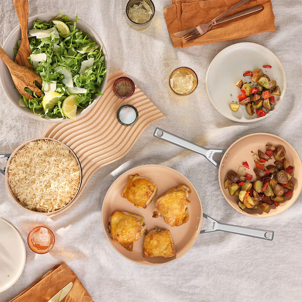 Exclusive Ninja Extended Life Ceramic Cookware Bundle - 7 Piece Set CW930BNUK