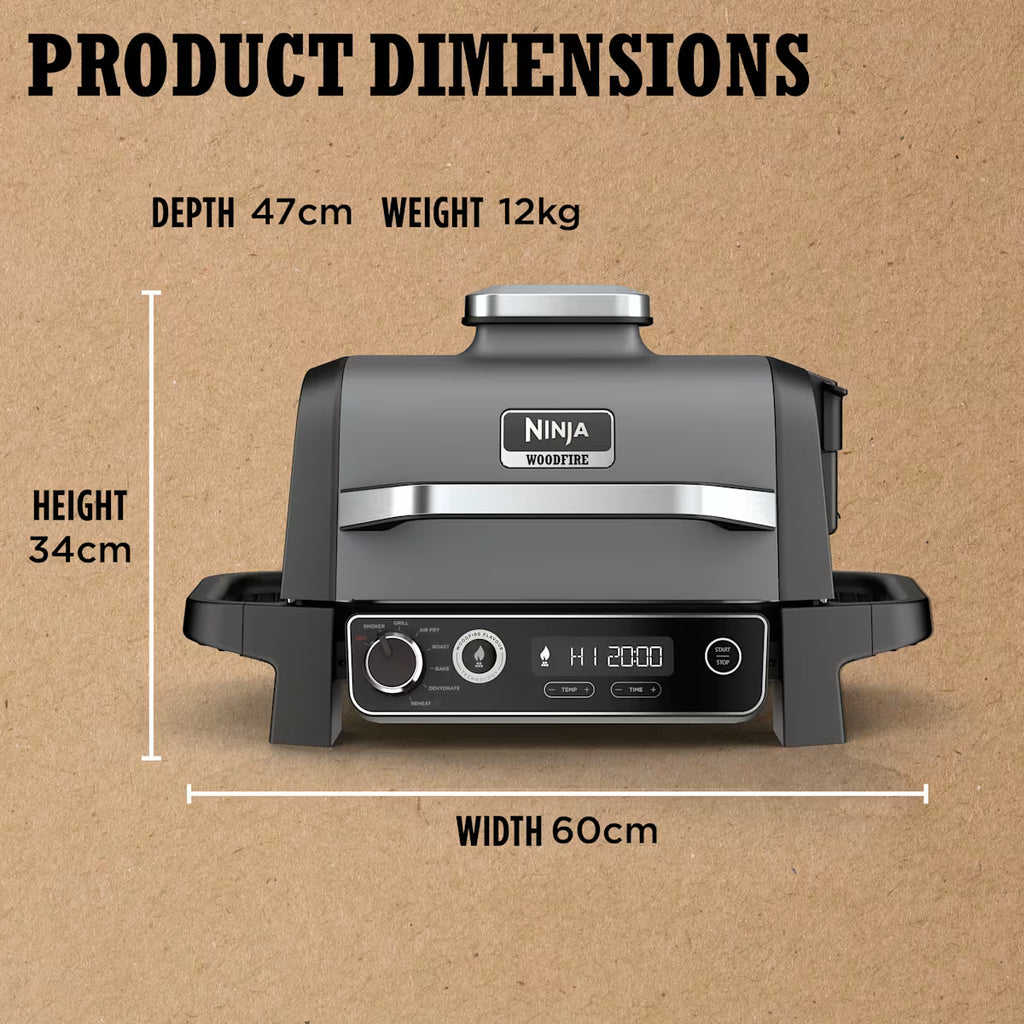 Ninja Woodfire Electric BBQ Grill & Smoker OG701UK
