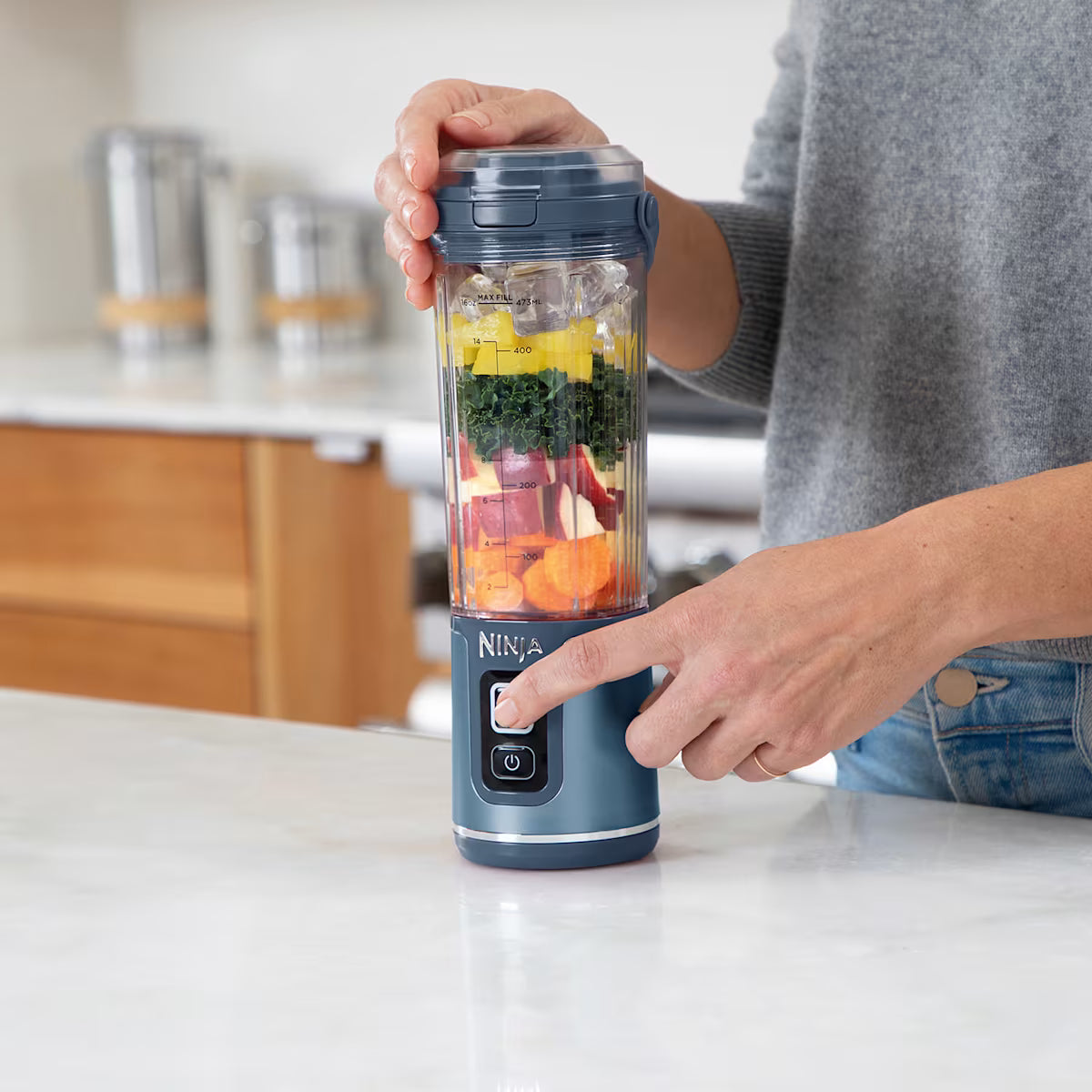 Ninja Blast Cordless Portable Blender ¨C Denim Blue [BC151UKNV]