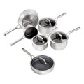 Exclusive Ninja ZEROSTICK Stainless Steel Cookware Bundle - 6-Piece Set