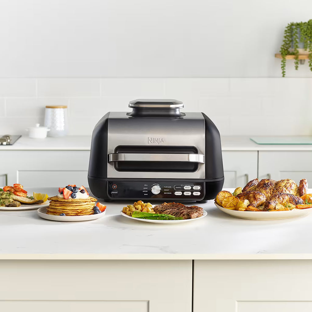 Ninja Foodi MAX Pro Health Grill and Steak Knives Bundle - AG651STEAK