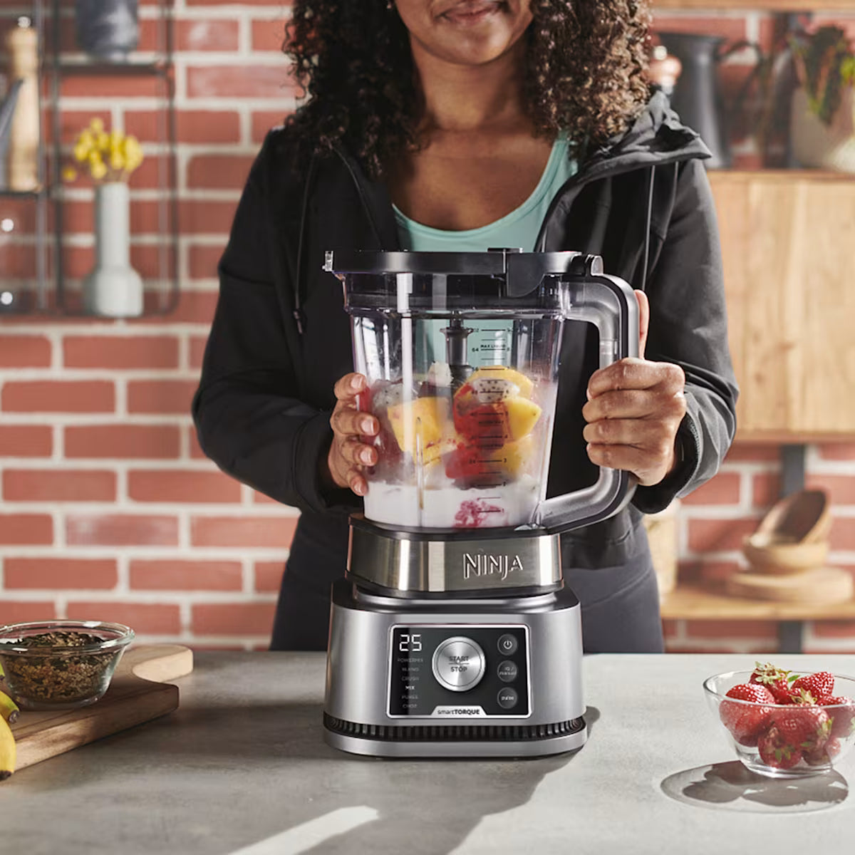 Ninja Foodi Power Nutri Blender 3-in-1 with Smart Torque & Auto-iQ 1200W - CB350UK