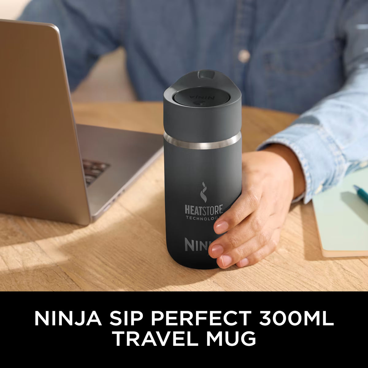 Ninja 300 ml Sip Perfect Travel Mug ¨C Black DW1203EUUKBK