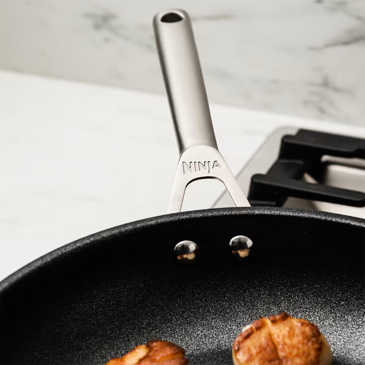 Exclusive Ninja ZEROSTICK Stainless Steel Cookware Bundle - 6-Piece Set