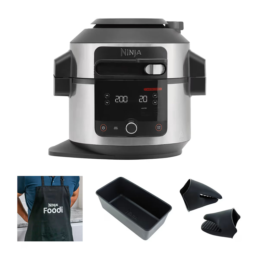 "Ninja Foodi 11-in-1 SmartLid 6L Multi-Cooker OL550UK & Accessories Exclusive Bundle