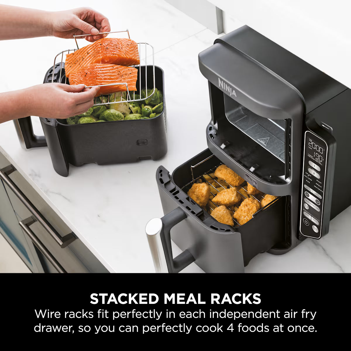 Ninja Double Stack XL 2-Level Air Fryer with Smart Cook System 9.5L? SL451UK