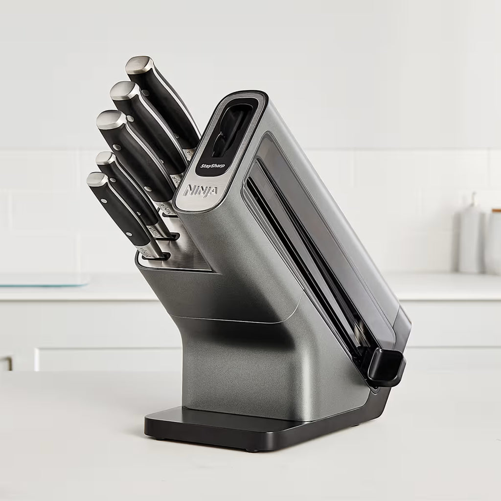 Refurbished Ninja Foodi StaySharp Knife Block with Integrated Sharpener ¨C 5-Piece Set [K32005UKREF] | Excellent Condition