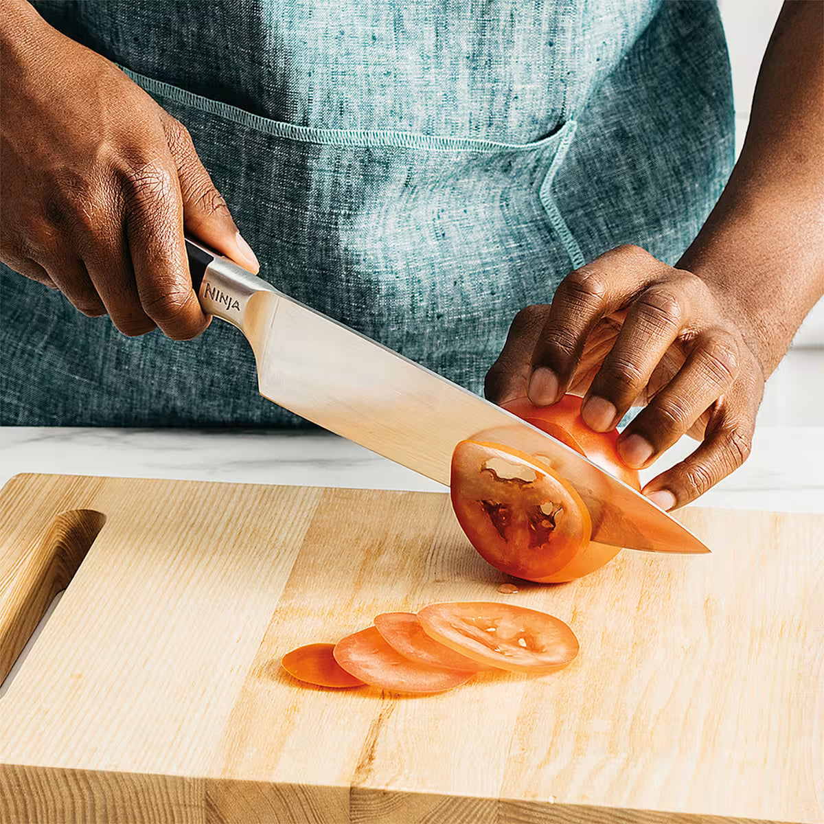 Ninja Foodi StaySharp Knife Block with Integrated Sharpener 6-Piece Set [K32006UK]