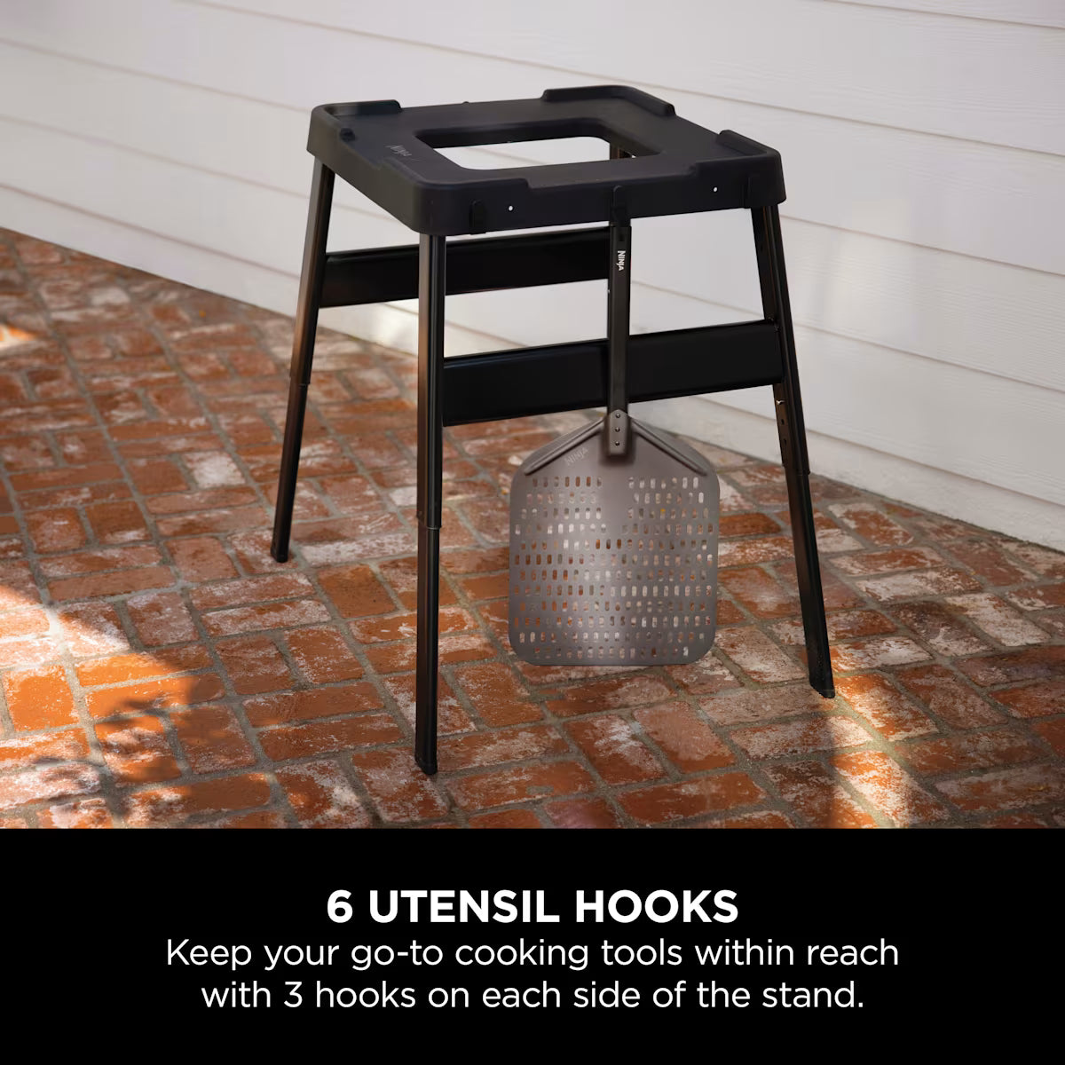 Ninja Woodfire Adjustable Stand with Additional Side Table