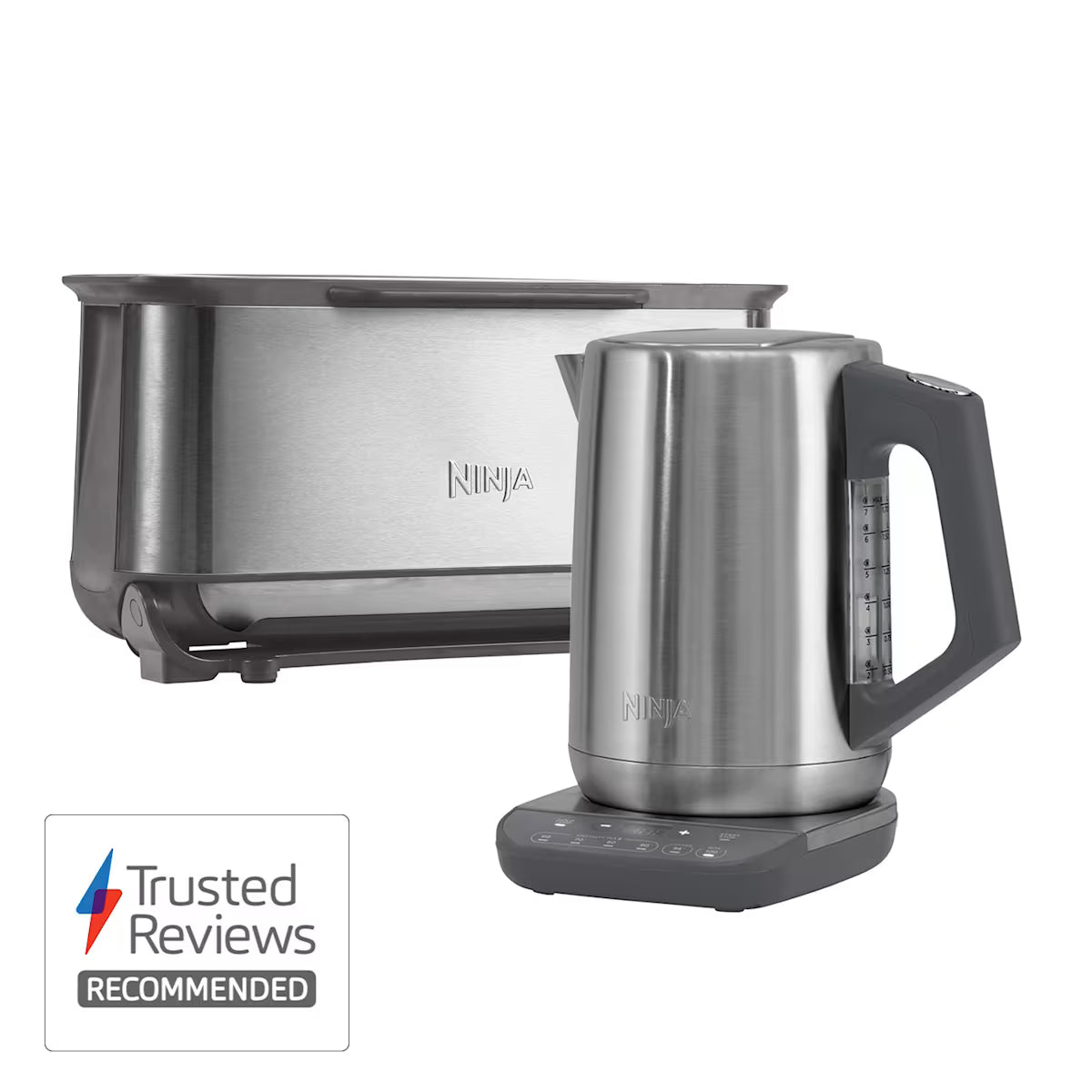 Ninja Stainless Steel Kettle and Toaster Set