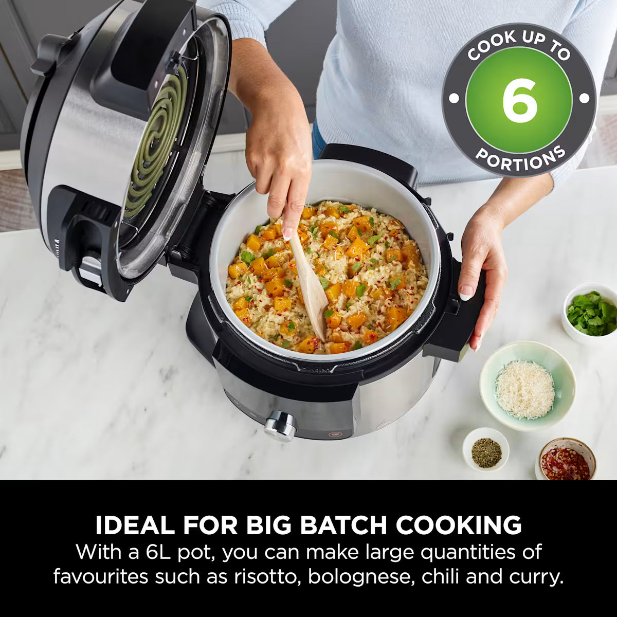 Ninja Foodi 11-in-1 SmartLid Multi-Cooker 6L OL550UK