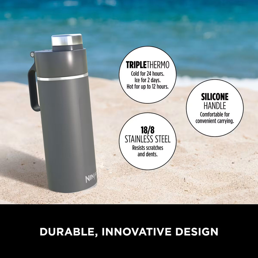Ninja Thirsti 530 ml Travel Bottle ¨C Grey DW1801EUUKGY
